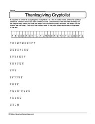 Thanksgiving Cryptolist #09